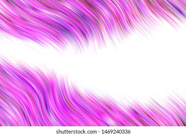 Light vector texture with curved lines. Modern gradient abstract illustration with bandy lines. New composition for your brand book.