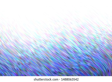 Light vector texture with curved lines. Glitter abstract illustration with wry lines. A completely new template for your design.