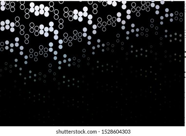 Light vector texture with disks. Blurred decorative design in abstract style with bubbles. Template for your brand book.