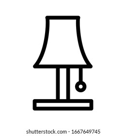 light vector thin line icon 