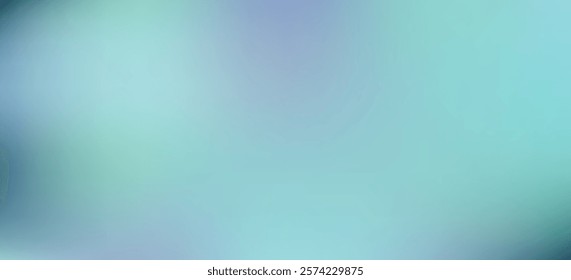 Light vector vibrant aquamarine green and blue soft blur mesh gradient background. Smooth digital watercolor marine water concept for ui web design, aesthetic print, cover