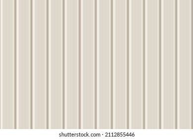 Light vertical wooden, metal, or plastic seamless siding pattern of building cladding. Abstract vector pattern with texture. Horizontal wall decor for warehouse facade. Vinyl floor backhround