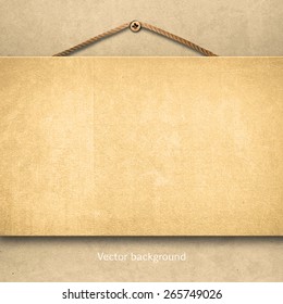 light vintage paper, cardboard background, retro vector background 