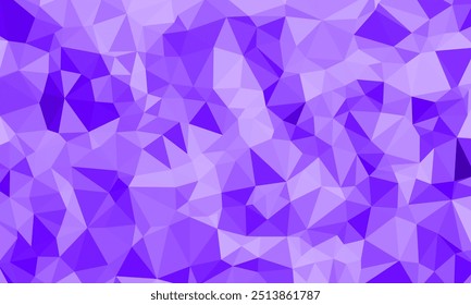 Light violet flat polygon abstract shape. Irregular triangle pattern element texture design. Suitable for backdrop banner, cover, website, advertising, idea, decoration, page