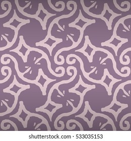 Light violet geometric seamless pattern background in tribal style.