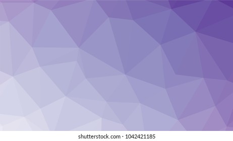 Light violet low polygonal crystal background. Triangular polygon  pattern. Low poly vector illustration. Low polygonal backdrop