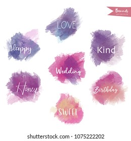 Light violet pink pastel circle banner
