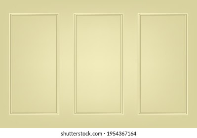 light wall with frame. interior wall pastel color