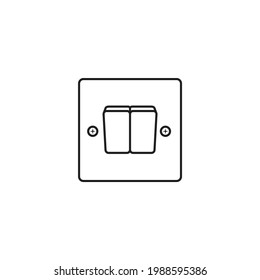 Light Wall Switch Icon Vector Illustration