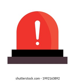 icono de alerta de advertencia de luz aislado