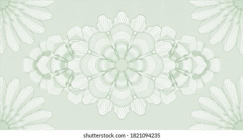 Light watermark. Banknotes. Artistic illustration. Complex design. 