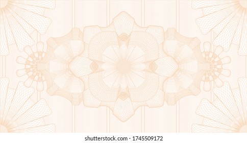 Marca de agua clara. Billetes. Ilustración de ondas. 