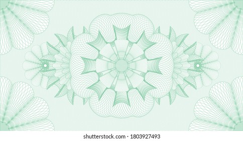 Light watermark. Guilloche background. Vector illustration. Detailed design. 