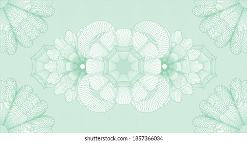 Light watermark. Guilloche background. Vector illustration. Complex design. 