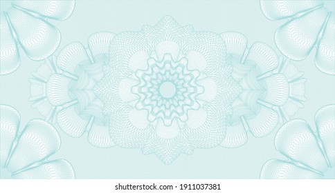 Light watermark. Pattern money. Intense illustration. Detailed design. 