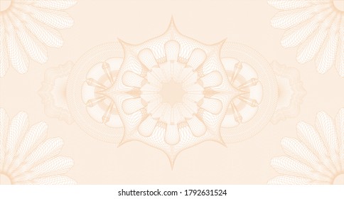 Marca de agua clara. Patrón de dinero. Ilustración vectorial. Diseño complejo. 