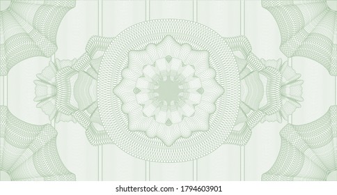 Light watermark. Pattern money. Vector illustration. Complex design. 