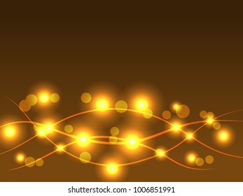 Light Wave Abstract background for presentation, Line art abstract with Copy space for text