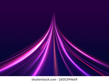 Light and wave begin to twirl and swirl along the road of magic, where neon wind flows in vector spiral, shiny glow and futuristic beam line curve with effect, abstract background blue bright png