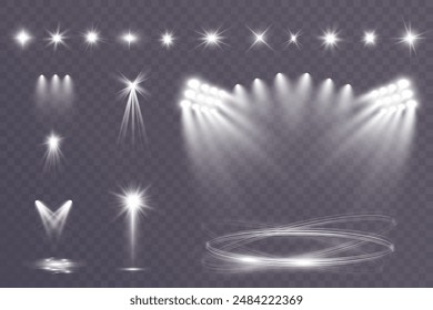 Light wave shine spotlight effect,vector glow line sparkle shine. Silver wavy effects.	