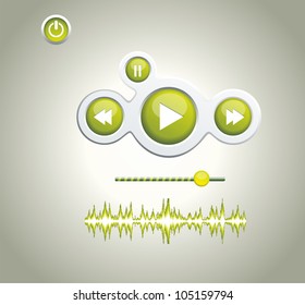 Light Web Elements: Buttons, Switchers, Player, Audio