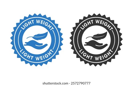 light weight feather design logo template illustration