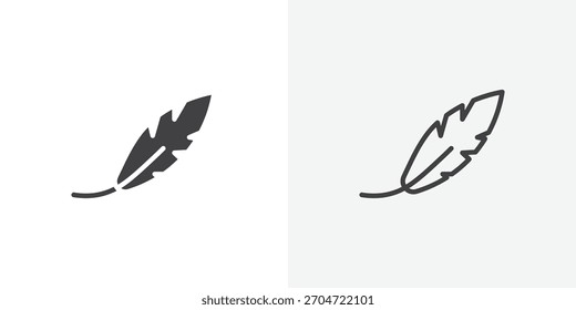 Light weight icon. collection of editable stroke line and solid flat styles.