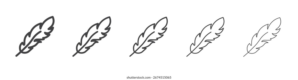 Light weight icon design, logo, app, UI. Vector illustration, EPS