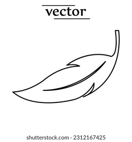 light weight icon, Feather icon illustration on white background.