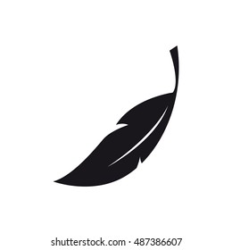 Light Weight Icon, Feather  Icon, Vector Illustration.