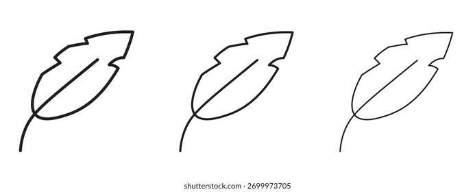 Light weight icon linear style sign for mobile concept and web design.