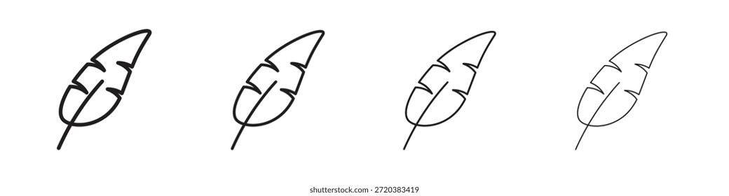 Ícone de peso leve definido, Ilustração, Preto