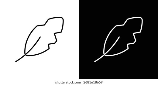 Light weight icon thin line symbol on white background. Editable stroke vector illustration