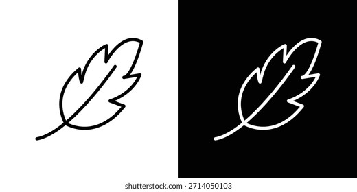 Light weight icon in thin stroke and flat style.