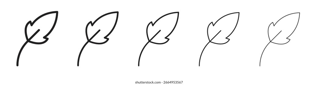 Light weight icons. simple and modern vector icon designs