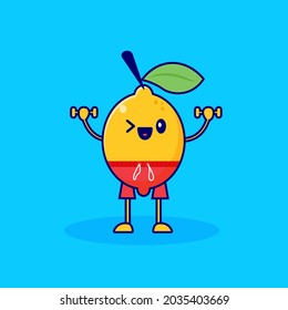 light weight lemon cartoon character