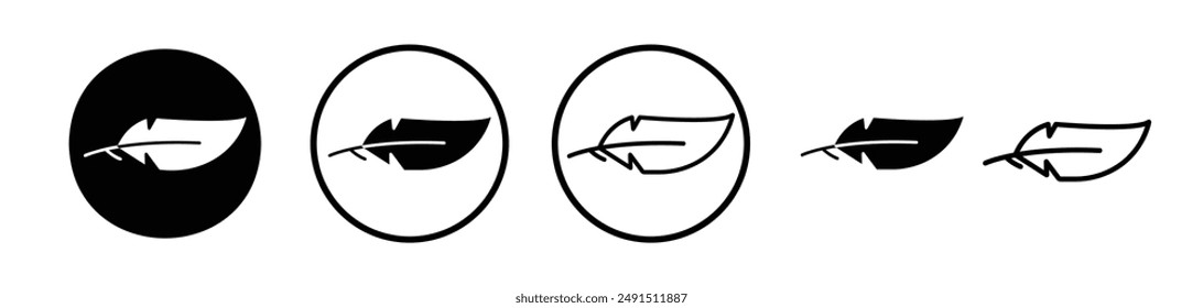 Light weight liner icon collection on white background