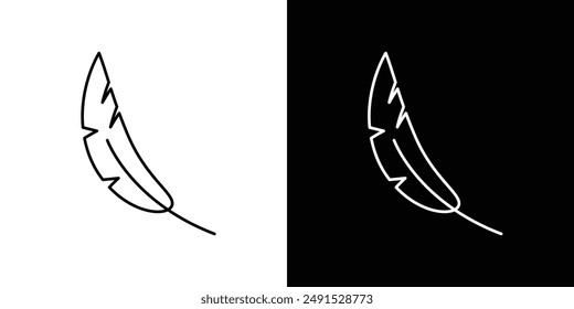 Light weight outlined icon set in black and white colors