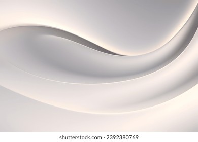 Fondo blanco claro, fondo geométrico abstracto con formas líquidas. Ilustración vectorial.