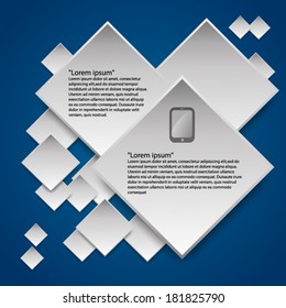 light white box message infographics