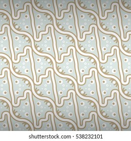 Light white decorative seamless pattern in ethnic style. Equable mosaic repeatable backdrop. Vivid, symmetric design for game, textile, fabric or other purpose.