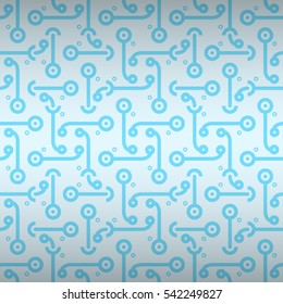 Light white decorative seamless pattern in ethnic style. Vector background. Knotty mosaic repeatable backdrop. Vivid, graphical design for textile, banner, ads or other purpose.