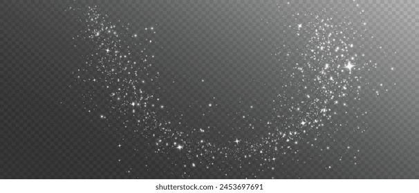 The light of white dust. A stunning bokeh light effect background png. A gorgeous Christmas glowing dust background. A beautiful yellow flickering glow with confetti bokeh light and particle motion.