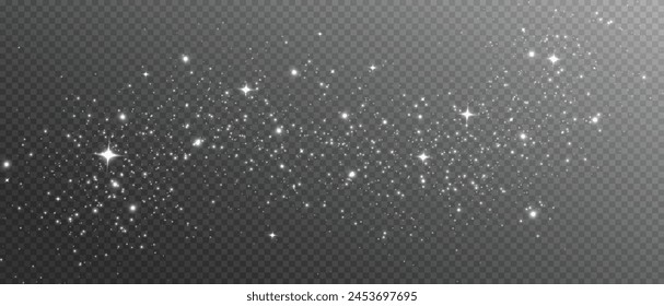 The light of white dust. A stunning bokeh light effect background png. A gorgeous Christmas glowing dust background. A beautiful yellow flickering glow with confetti bokeh light and particle motion.