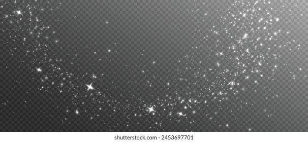 The light of white dust. A stunning bokeh light effect background png. A gorgeous Christmas glowing dust background. A beautiful yellow flickering glow with confetti bokeh light and particle motion.