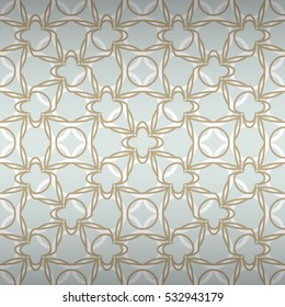 Light white fancy seamless pattern background in roman style. Retro texture.