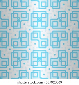Light white fancy seamless pattern in ancient style. Modern motif.