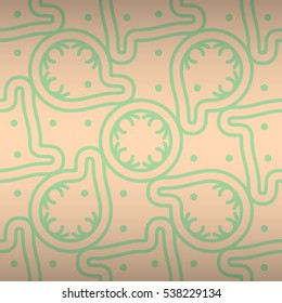 Light white fancy seamless pattern in carpet style. Vector background. Plain tessellated repeatable backdrop.