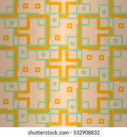 Light white geometrical seamless pattern background in road map style. Smooth mosaic repeatable backdrop.