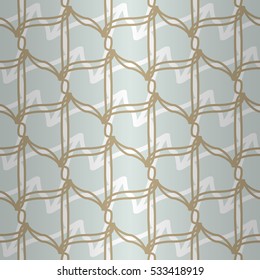 Light white geometrical seamless pattern background in tissue style. Complex mosaic repeatable backdrop.